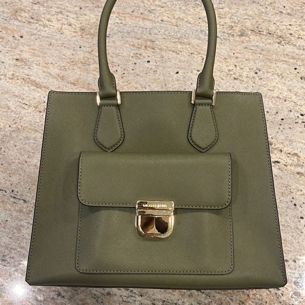 Michael Kors Olive Green Purse